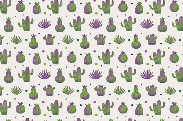 Cactus pattern collection concept