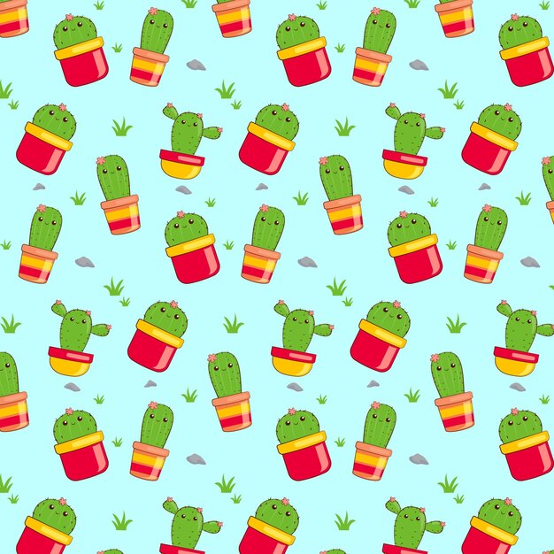 Cactus pattern collection concept