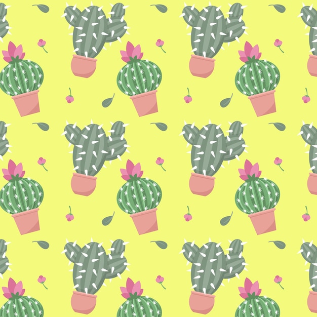 Cactus pattern collection concept