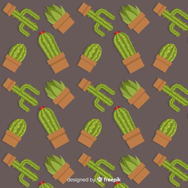 Vettore gratuito modello di cactus