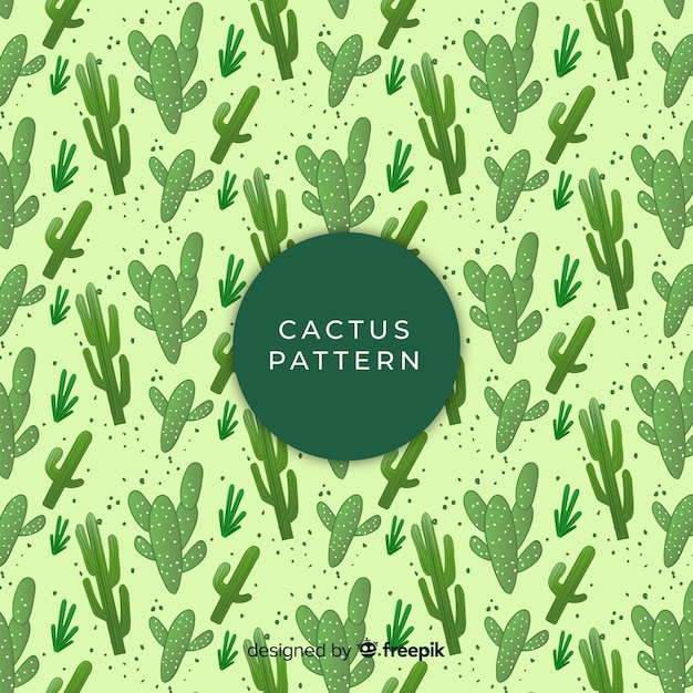 Free vector cactus pattern