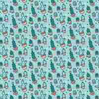 Free vector cactus pattern