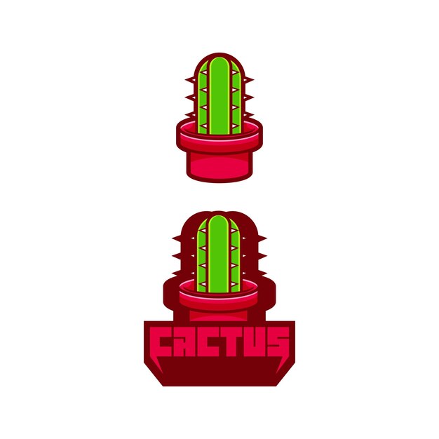 Cactus vector icon mascot