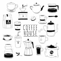 Free vector cafe and coffee house pattern