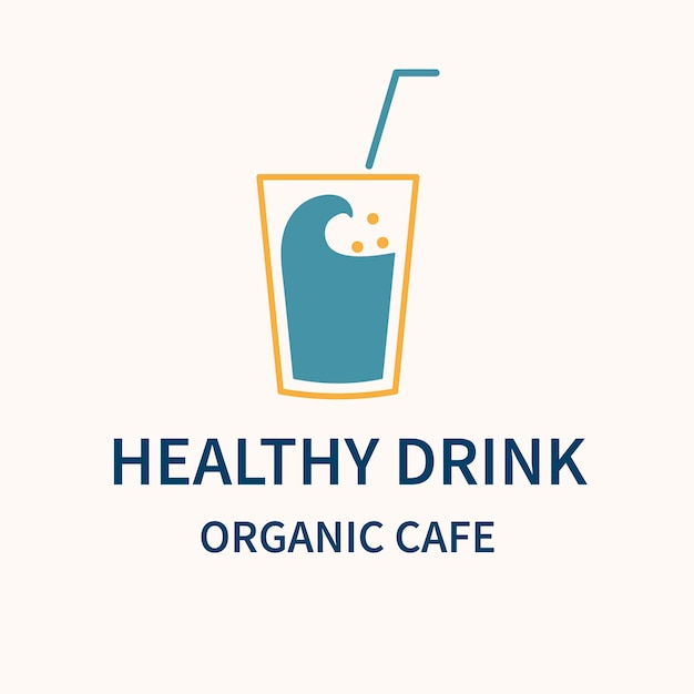 カフェのロゴ、ブランディングデザインベクトルの食品ビジネステンプレート