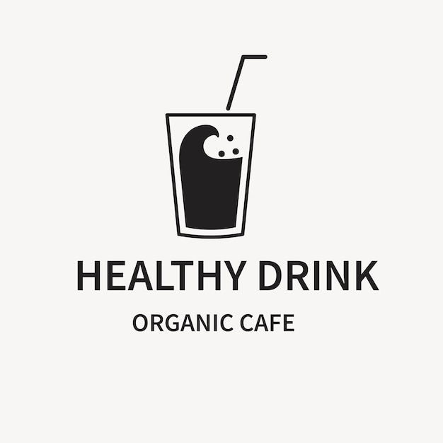 Cafe logo, food business template for branding design vector