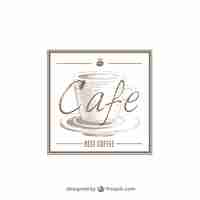 Vettore gratuito cafe logo