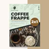 Бесплатное векторное изображение Шаблон флаера кафе кафетерий