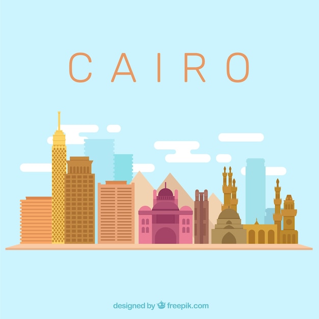 Cairo skyline background