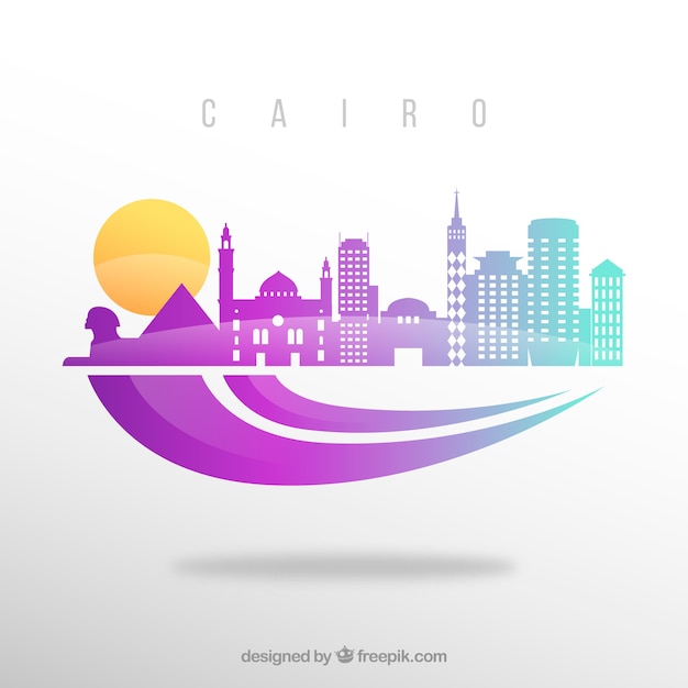 Cairo skyline background