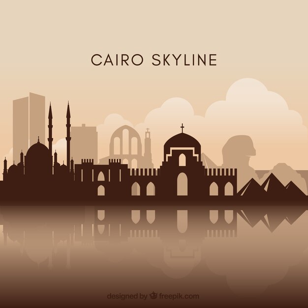 Cairo skyline background