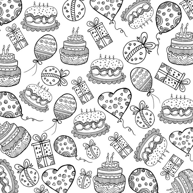 Cake pattern background