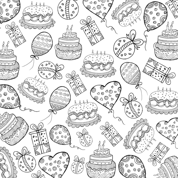 Cake pattern background