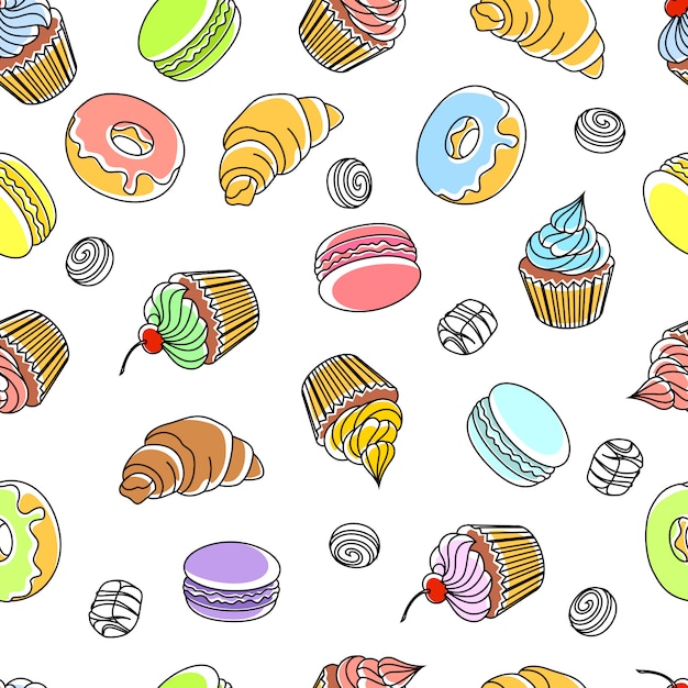 Cakes Seamless Pattern