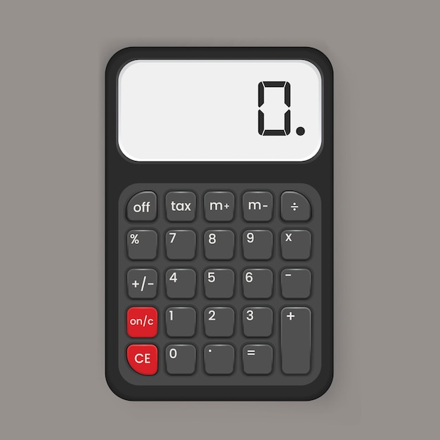 Free vector calculator icon illustration