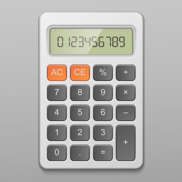 Бесплатное векторное изображение Калькулятор