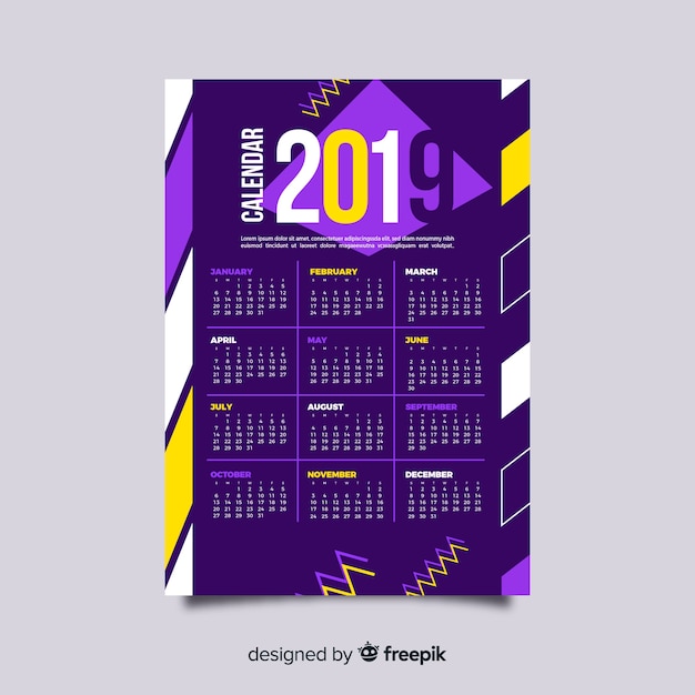 Calendario 2019