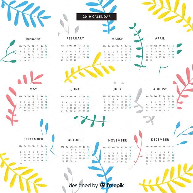 Calendario 2019