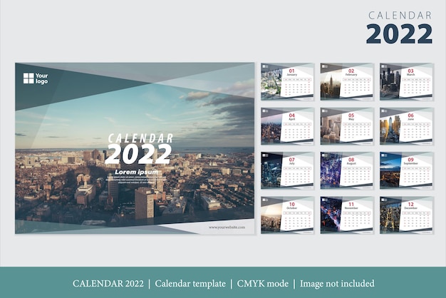 Calendar happy new year 2022