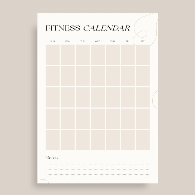 Calendar template design