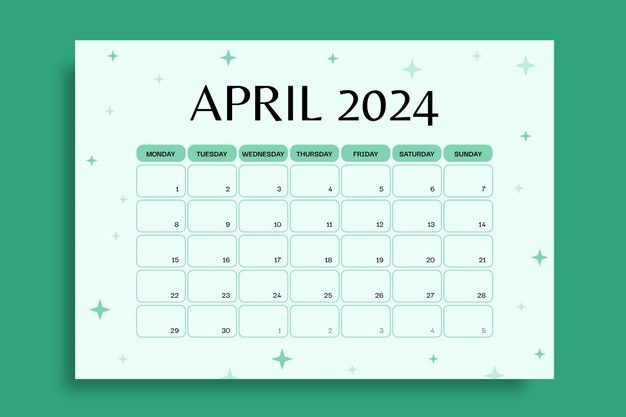 Calendar template design