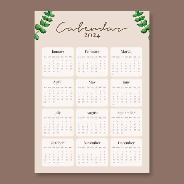 Calendar template  design