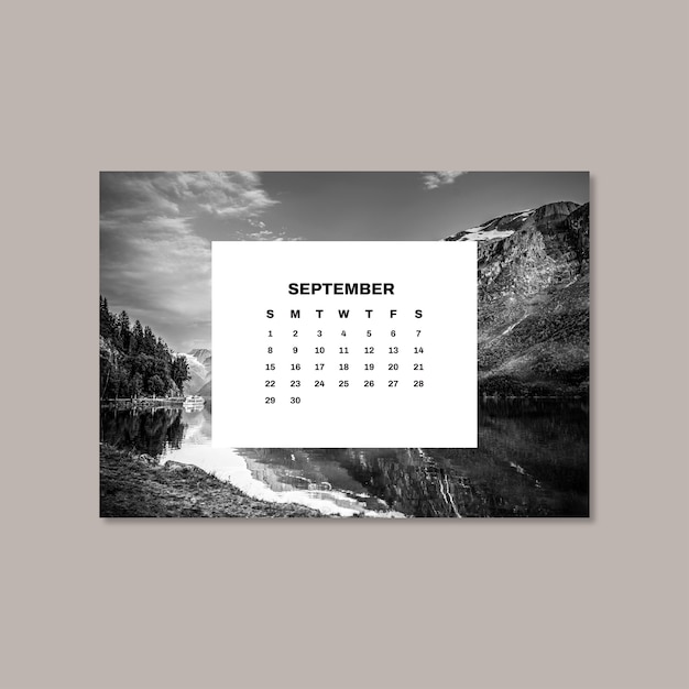 Free vector calendar template  design