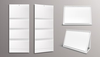 calendar template with blank pages and binder