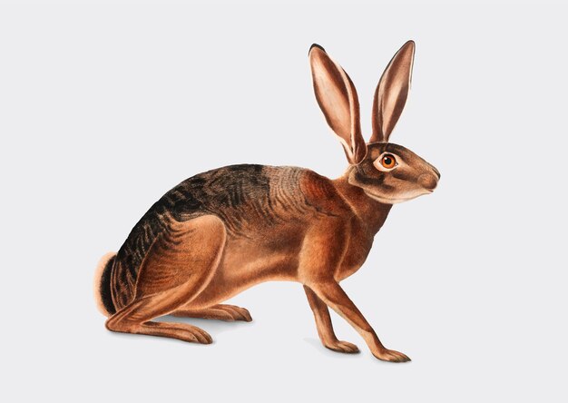 Иллюстрация калифорнийского зайца