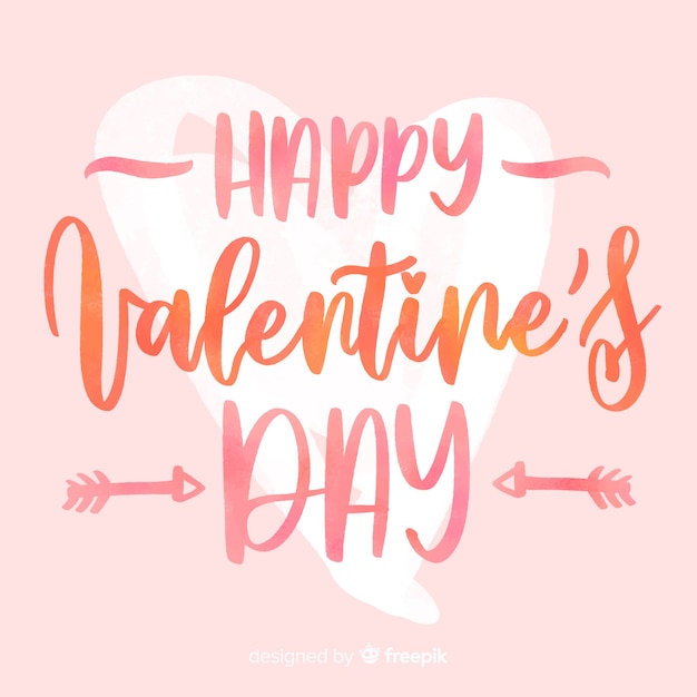 Free vector caligraphic valentine background