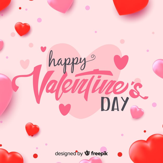 Caligraphic valentine background