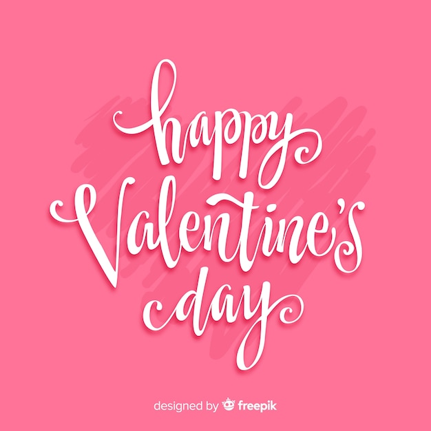 Free vector caligraphic valentine background