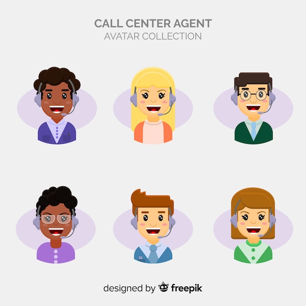 Call center set avatar