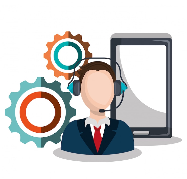 Free Vector call center design 