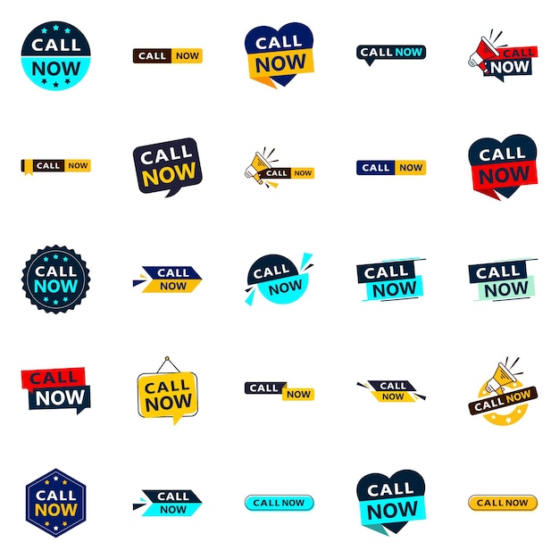 Позвоните сейчас 25 привлекательных типографских баннеров для повышения телефонных звонков