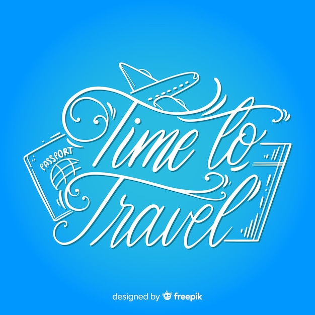 Calligraphic caligráfico travel background