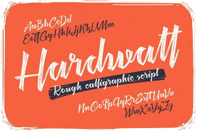 calligraphic font set