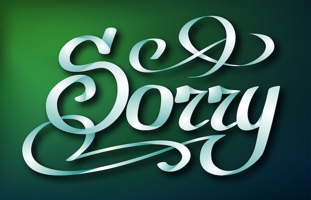 Free vector calligraphic inscription design concept with handwritten