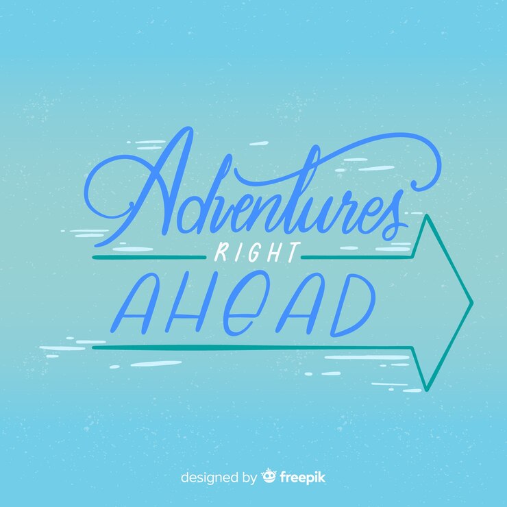 Free Vector calligraphic travel background