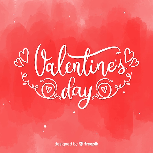 Calligraphic valentine background