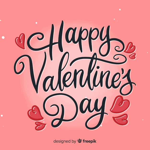 Free vector calligraphic valentine background