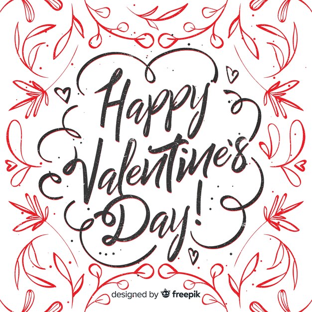 Calligraphic valentine background