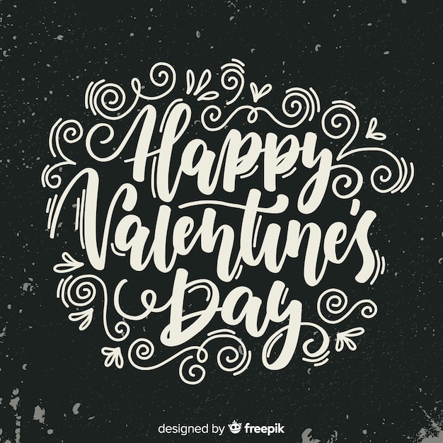 Calligraphic valentine background