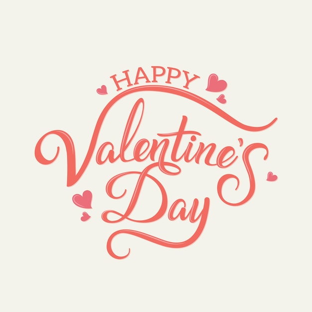 Free vector calligraphic valentine card