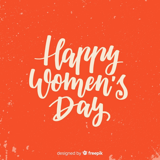 Calligraphic women's day background