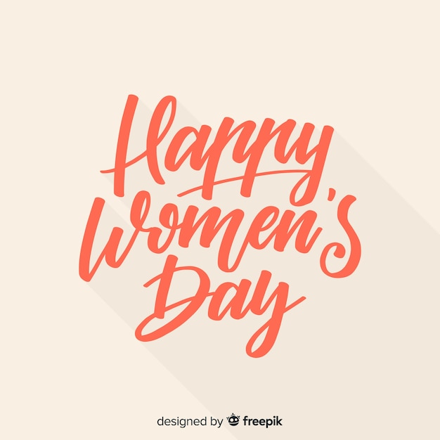 Free vector calligraphic women's day background