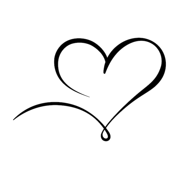 Calligrafia heart loop