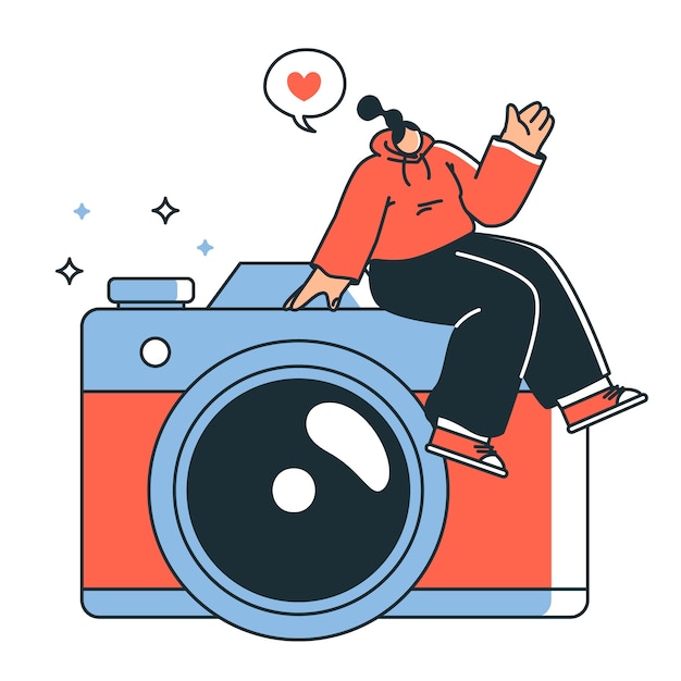 Camera concept illustration