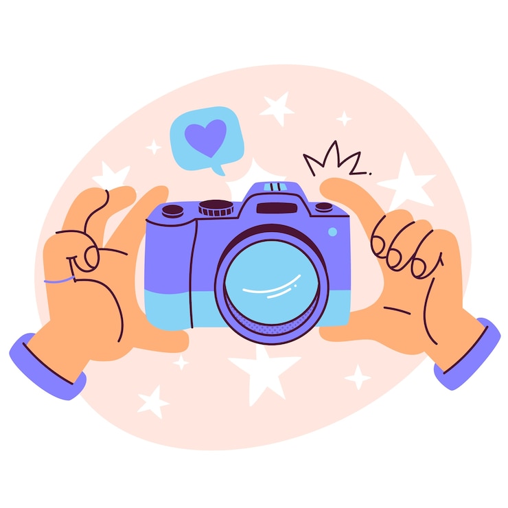 Free Vector camera concept illustration