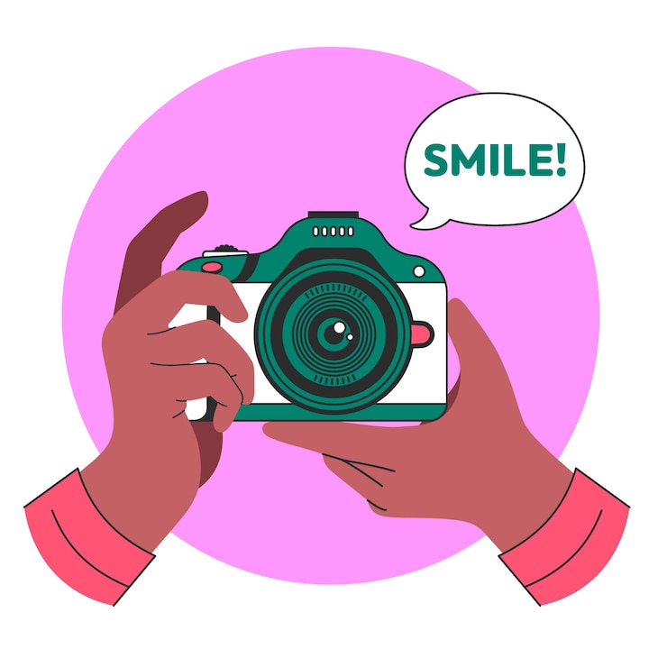 Free Vector camera concept illustration